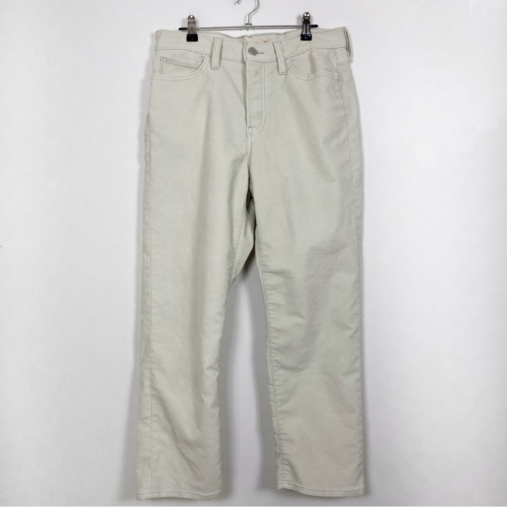 Levi's Women’s Wedgie Straight Leg Light Green Corduroy‎ Pants Size 30